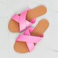 WILD DIVA Crisscross Slippers