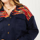 Davi & Dani Wintry Day Full Size Contrast Jacket
