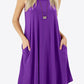 Curved Hem Pocket Tank Dress