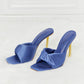 Cape Robbin Metal Detail Satin Heel
