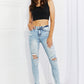 Vervet by Flying Monkey On The Road Full Size Distressed Jeans