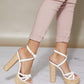 DDK From the Top Braided Platform Heels