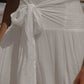 Smocked Tied Wide Leg Pants