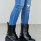 Weeboo Big Steps Platform Combat Boots in Black