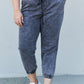 YMI Jeanswear Full Size Acid Wash Elastic Waist Jogger Jeans