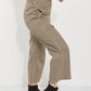 CY Fashion Full Size Plaid Wide Leg Pants with Pockets
