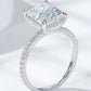 4 Carat Moissanite 4-Prong Side Stone Ring