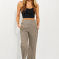 CY Fashion Full Size Plaid Wide Leg Pants with Pockets