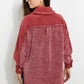 Zenana Autumn Breeze French Terry Button Front Jacket