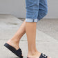Weeboo Crystal Skies Rhinestone Buckle Slide Sandals