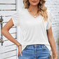 V-Neck Twisted Short Sleeve T-Shirt