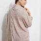 CY Fashion Leaves are Changing Full Size Cowl Neck Sweater