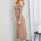 Culture Code Button Detail Off-Shoulder Sweater Dress