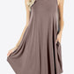 Curved Hem Pocket Tank Dress