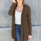 Basic Bae Full Size Open Front Long Sleeve Cardigan