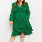 Davi & Dani Rooftop Reservation Full Size Layered Ruffle Midi Dress