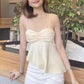 Beige Spaghetti Strap Blouse