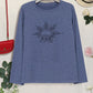 SUNSHINE COFFE Round Neck Long Sleeve T-Shirt