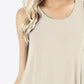 Curved Hem Pocket Tank Dress