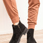 Weeboo Faux Suede Elastic Sided Chelsea Boots