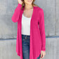Basic Bae Full Size Open Front Long Sleeve Cardigan