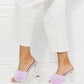 Cape Robbin Fur Strap Slide Heels