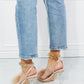 Cape Robbin Fur Strap Chain Detail Heels