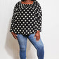 CY Fashion Polka Dot Party Full Size Bell Sleeve Blouse
