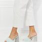 Cape Robbin Fur Strap Rhinestone Block Heels