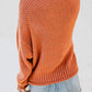 Dropped Shoulder Rolled Hem Sweater