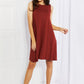 Zenana Swing into Spring Full SIze Sleeveless Dress