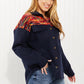 Davi & Dani Wintry Day Full Size Contrast Jacket