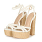 DDK From the Top Braided Platform Heels