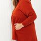 Zenana Bright and Airy Raw Edge Peplum Shirt with Pockets in Copper