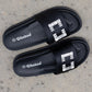 Weeboo Crystal Skies Rhinestone Buckle Slide Sandals