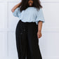 Zenana Pleats for Days Full Size Run Palazzo Pants