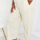 CY Fashion Full Size Drawstring Waist Wide Leg Pants
