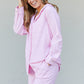 Zenana Striped Shirt and Shorts Loungewear Set