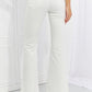 Zenana Clementine Full Size High-Rise Bootcut Jeans in Ivory