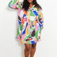 Cotton Bleu Disco Days Full Size Printed Airflow Dress