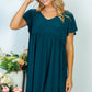 White Birch Full Size Sweetest Look Empire Waist Knit Dress