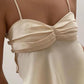 Beige Spaghetti Strap Blouse