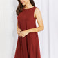 Zenana Swing into Spring Full SIze Sleeveless Dress