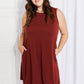 Zenana Swing into Spring Full SIze Sleeveless Dress