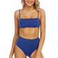 Crisscross High Waist Bikini Set