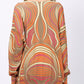 Striped Round Neck Tunic Ribbed Top