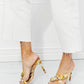 Cape Robbin Chunky Chain Detail Heels in Yellow
