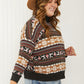 CY Fashion Reindeer Retreat Full Size Fair Isle Christmas Sweater