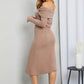 Culture Code Button Detail Off-Shoulder Sweater Dress