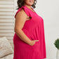 Cotton Bleu Pure Bliss Full Size Ruffle Sleeve Dress